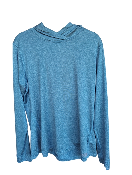The North Face Tops - The North Face Heathered Slate Blue Women's Hoodie